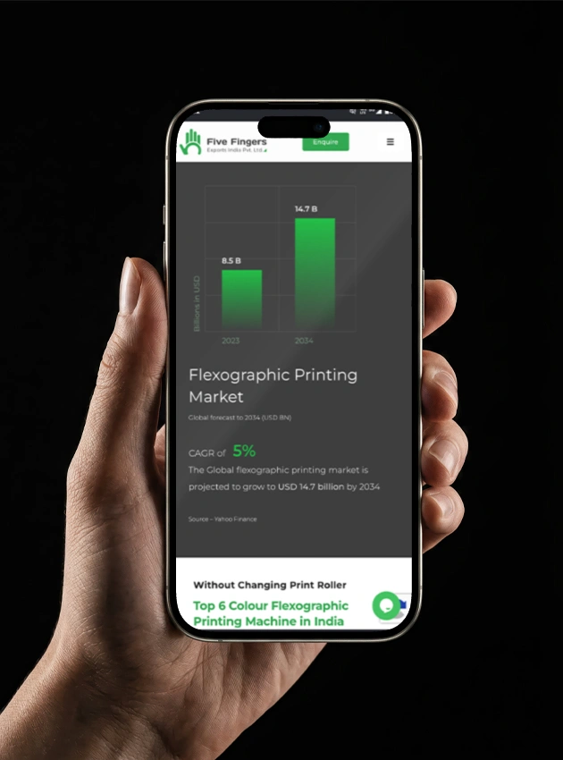 five-fingers-mobile-mockup-market-graph-slide